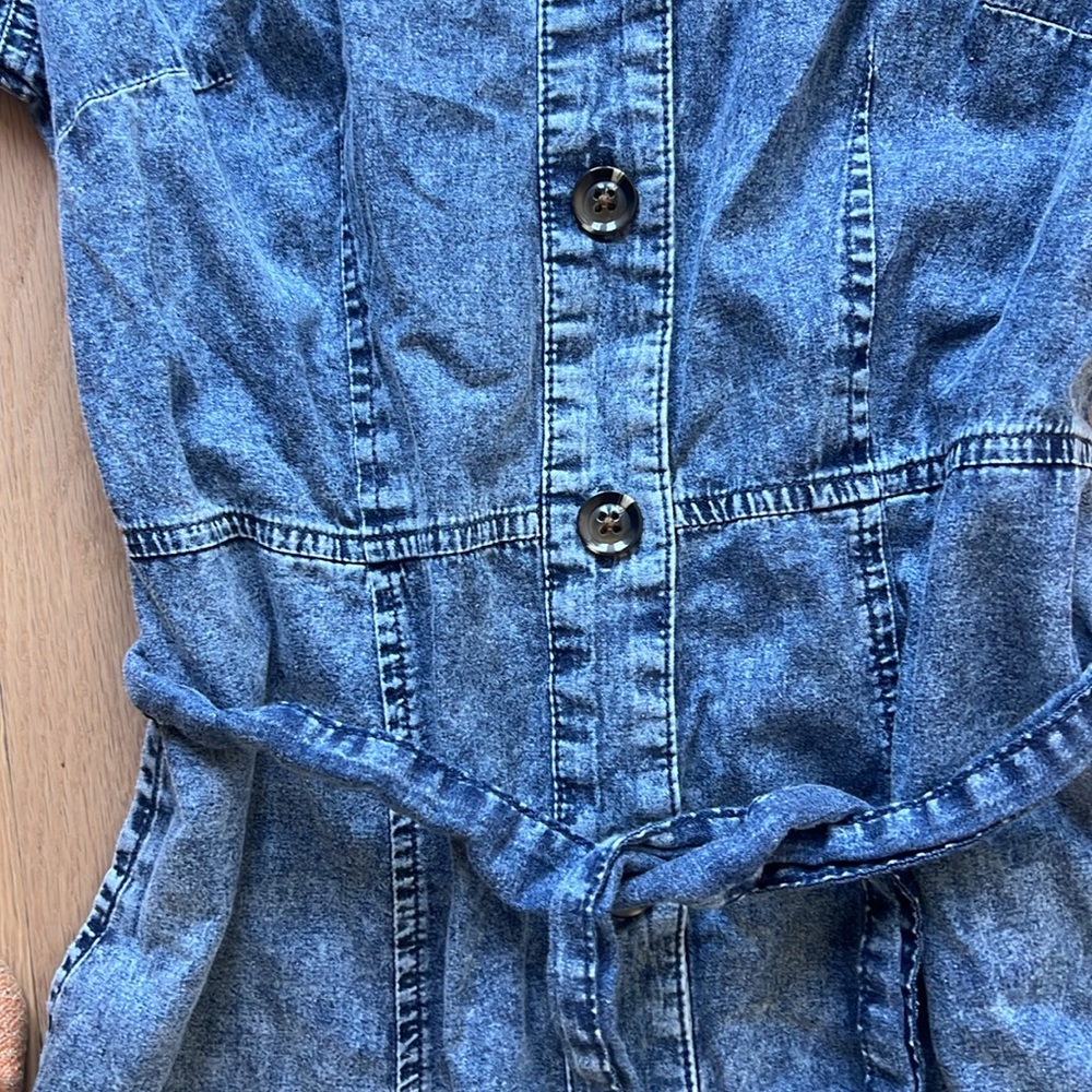 Denim midi dress - Picture 4 of 4